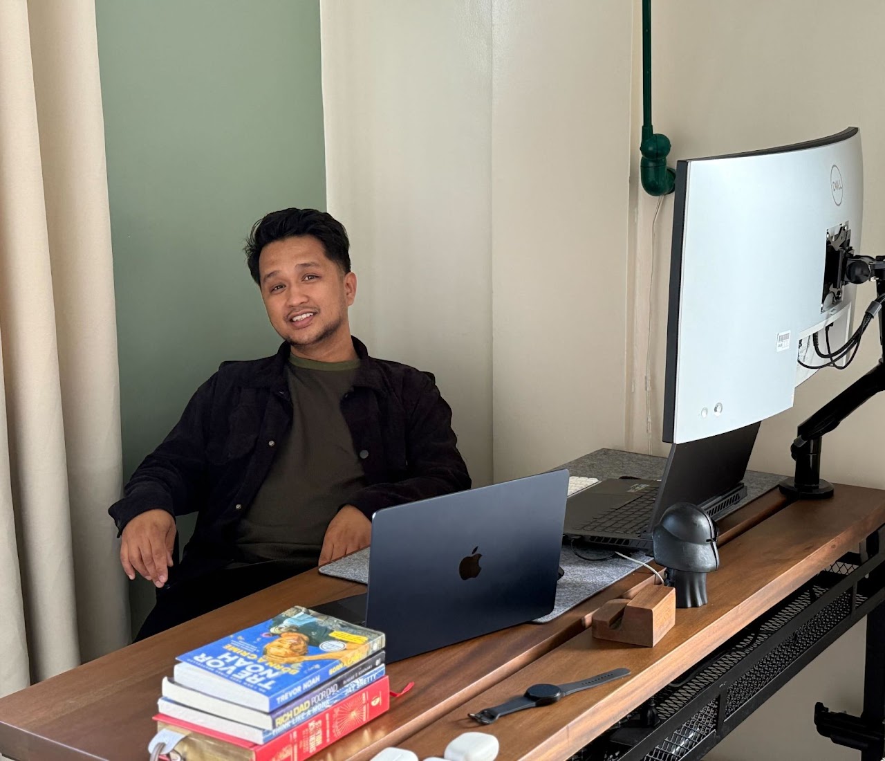 John Krell Sta Ana at his desk